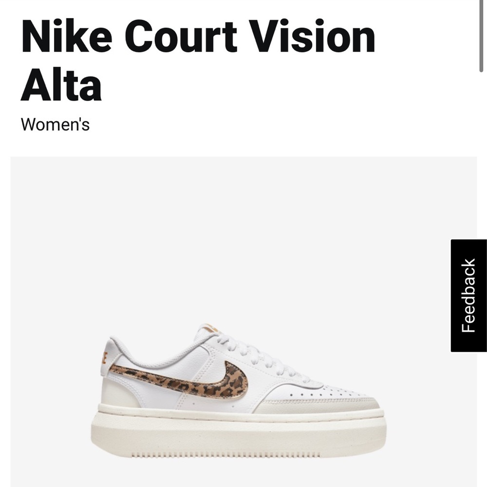 Nike Court Vision Alta size 7